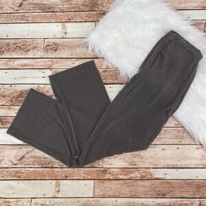 Chico's Travelers Classic No Tummy Palazzo Pants 2/L/12 No Wrinkle Brown Taupe